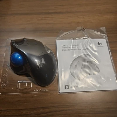 Logitech Logi M570 Wireless Trackball Blue Ball Mouse No Receiver  - Image 1 of 4
