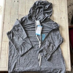 NWT Women's Large Gray Hooded Sweatshirt - Picture 1 of 3