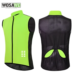 WOSAWE Cycling Gilet MTB Road Bike Windproof Sleeveless Jacket Breathable Vest - Picture 1 of 14