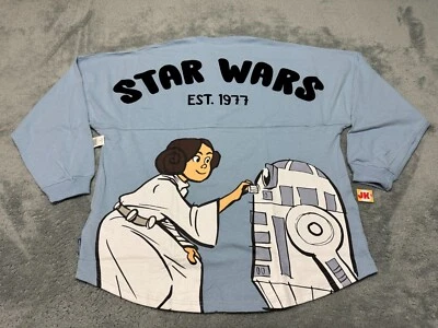 NEW Star Wars Spirit Jersey Adult XL Blue Princess Leia R2D2 Disney Parks 1977 - Image 1 of 4