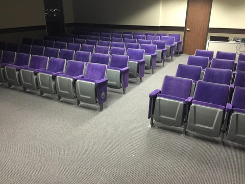 130 purple auditorium theater seats Cover