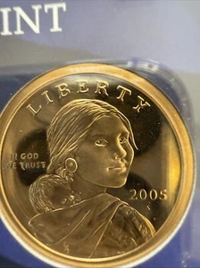2005 S SACAGAWEA DCAM GEM PROOF DOLLAR-FROM US MINT Proof SET Coin - Picture 1 of 10