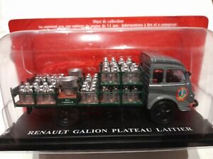 RENAULT GALION PLATEAU LAITIER 1963 - 1/43 Camion Utilitaire Miniature UTR05