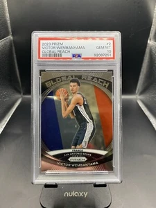 2023-24 Panini Prizm Victor Wembanyama Global Reach #2 Rookie (RC) PSA10!!! - Picture 1 of 2