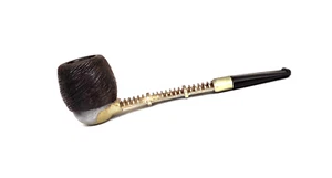 VERY COOL VIKING PAT. PEND. METAL & INTERCHANGEABLE BRIAR BOWL ESTATE PIPE - Picture 1 of 11
