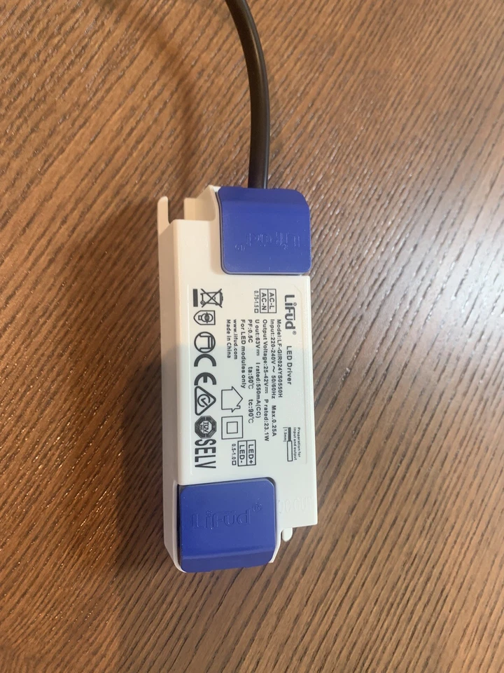 lifud led driver LF-GIR024YSO550H. 25-42v 550mA Non Dim.