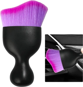 Car Detailing Brush w/ Soft Bristle for Interior Cleaning Dashboard Vents Purple - Picture 1 of 6
