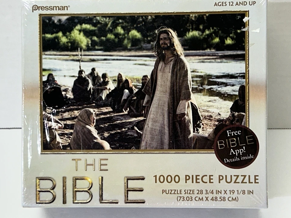 The Bible 1000 Piece Pressman Jigsaw Puzzle From TV Miniseries 28x19
