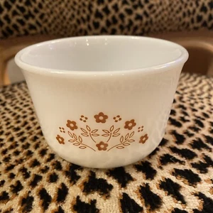 Vintage Pyrex Summer Impressions Milk Glass Custard Cup Bowl Ramekin - Picture 1 of 7