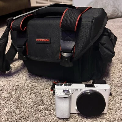 Sony A6000 24.3 MP Mirrorless Digital SLR Camera - Black - Image 1 of 4