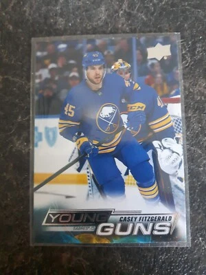 2022-23 Upper Deck Series 2 Young Guns YG Casey Fitzgerald RC Card# 498 - Image 1 of 2