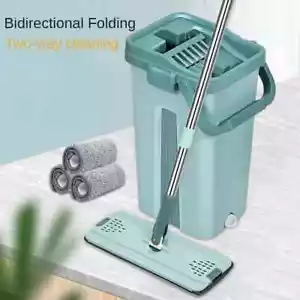 Scratch free mop, hand washable flat mop, household wooden floor mop, mop, lazy - Picture 1 of 26