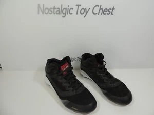 Rawlings Baseball Cleats Mach Max Cool Flo Curve Mid Size 5 Black shoes - Picture 1 of 16