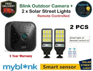 Blink Outdoor wasserdichte Add-On drahtlose HD Überwachungskamera + Fernbedienung Solarstraße - Bild 1 von 16