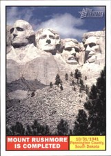 2009 Topps American Heritage Multi-Sport Card #116 Mount Rushmore is completed