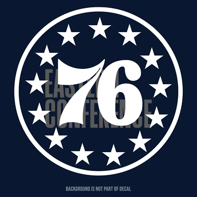 Philadelphia 76ers Vinyl Decal Sticker - Image 1 of 3