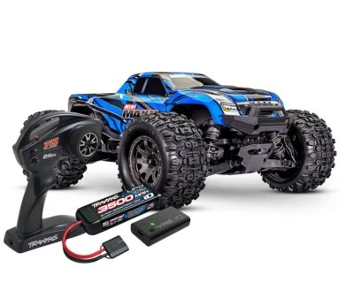 Traxxas Mini Maxx BL-2S Brushless blau TRX107154-1-BLUE  - Bild 1 von 4