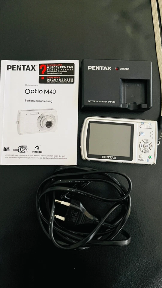 Pentax Optio M40 Digitalkamera  - 8 MP - SILBER - Bild 1 von 1