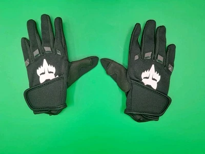Guantes de Halloween para niños con calavera de lobo negros (1 par) NUEVA CAJA ABIERTA Foto 1 de 4