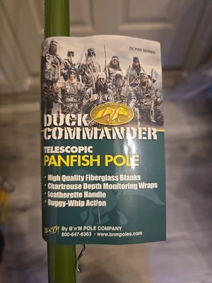 B&M Duck Commander 11' Fibra de Vidrio Telescópica Panfish Pole Rod 4 Secciones DCPAN Foto 1 de 4