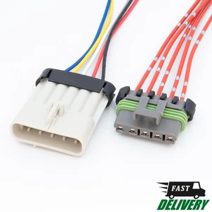 Conector eléctrico 5 pines. Mujer + Macho. Impermeable. 20018K - Imagen 1 de 12