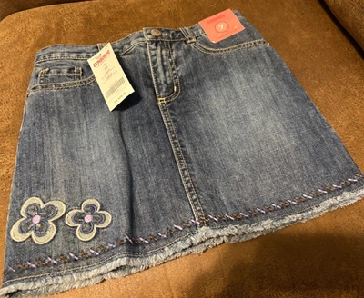 NEW Gymboree Girls BLUE DENIM Skort SHORTS Skirt - Size 7 - ADJUSTABLE WAIST - Image 1 of 4