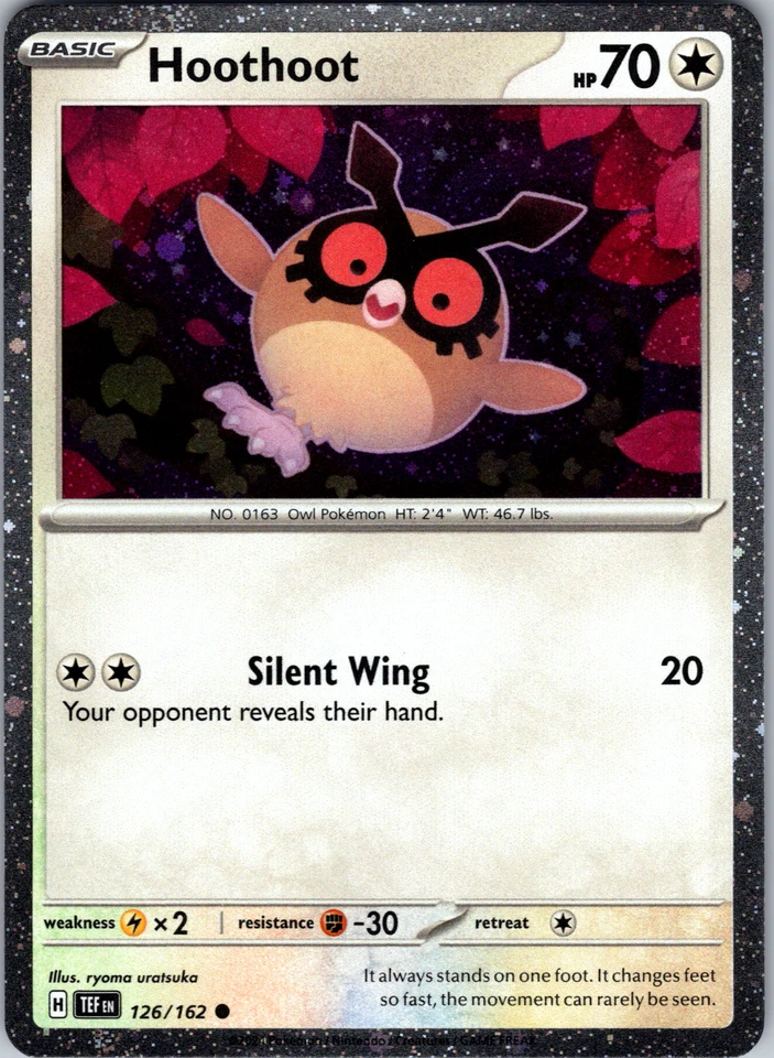 Hoothoot Cosmos Holo 126/162 SV05: Temporal Forces Common - NM - Image 1 of 2