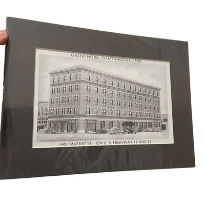 Arte impreso fotográfico vintage Grand Hotel Chattanooga TN 8x12" Foto 1 de 4