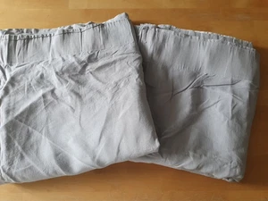 IKEA Aina Gardinen 145 X 300 cm 2 Leinen Schals Grau - Bild 1 von 9