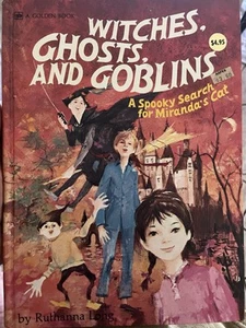 VTG 1974 Witches Ghosts And Goblins Spooky Search For Miranda's Cat Golden Book - Imagen 1 de 9