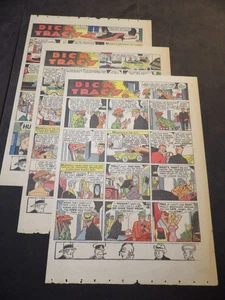 Dick Tracy by Chester Gould - Aug, 1945 - 3 Tab-size Sundays - Picture 1 of 5
