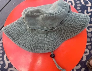 Dorfman Pacific DPC Beige Small/Medium Outdoor Fishing Bucket Hat w/ Strap - Picture 1 of 5