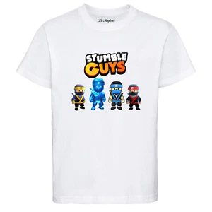 Maglietta gioco STUMBLE GUYS Skin 4 NINJA bambino bambina t-shirt 100% cotone - Imagen 1 de 7