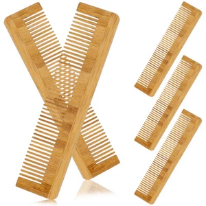 5 Pcs 5Pcs Comb Set Eco-Friendly Bamboo Travel Hair Combs for Women - Picture 1 of 11