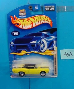 C461 HOT WHEELS 2002 COLLECTOR #110 '70 PLYMOUTH ROADRUNNER NEW ON CARD - Bild 1 von 1