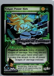 1x DBZ CCG SAIYAN POWER KICK 53 HOLO FOIL CELL SAGA DRAGON BALL Z - Imagen 1 de 1