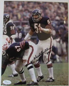 DICK BUTKUS HOF INSC CHICAGO BEARS SIGNED AUTO AUTOGRAPH 8X10 PHOTO JSA COA RIP - Picture 1 of 2