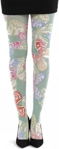 PAMELA MANN SPRING BUTTERFLY TIGHTS - Picture 1 of 2