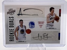 2010-11 Panini Season Update Rookie Duals #60 Jeremy Lin & Omer Asik Autos 97/99