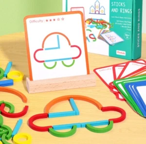 Wooden puzzle toys for children's early childhood education and enlightenment - Picture 1 of 4