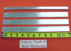 4 Pieces 1/2" X 1" ALUMINUM 6061 FLAT BAR 12" long T6511 Extruded Mill Bar Stock - Picture 1 of 1