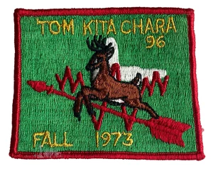 Boy Scout OA Lodge 96 Tom Kita Chara Patch 1973 - Picture 1 of 5