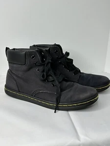 Dr. Martens Maelly Canvas Boot Women Size 8 Black Lace Up Ankle Boots - Picture 1 of 13