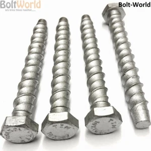 M6 M8 M10 M12 M16 HEX HEAD MULTI FIX THUNDER CONCRETE BOLTS SCREW ANCHOR FIXINGS - Picture 1 of 2