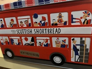 Scatola di latta usata Shortbread London Bus Box - Foto 1 di 13