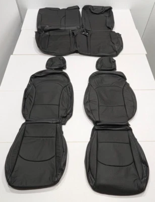 For Kia Forte LXS Sedan 2019-2024 Black Leather Seat Covers T60 - Image 1 of 4