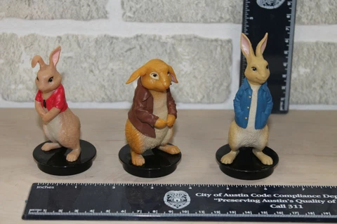 Lot of 3 Peter Rabbit Figures Cover