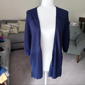LOFT Damen Petite Soft Ribbed Kimono Cardigan in Navy SP - Bild 1 von 10