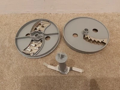 x2 Braun Disc Blades & x1 Chop Ice Mixer Blade For MULTIQUICK 9 - Good Condition - image 1 of 3