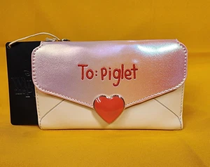 Loungefly Disney Winnie The Pooh & Piglet Love Letter Flap Wallet Valentines NEW - Picture 1 of 14